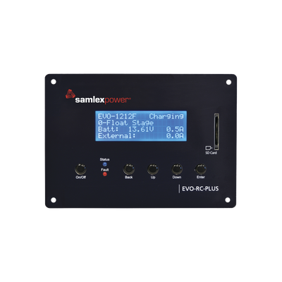  Control remoto para Inversor Cargador  EVO-1212-F / EVO-1224F / EVO-4248SP — SAMLEX · SKU EVO-RC-PLUS