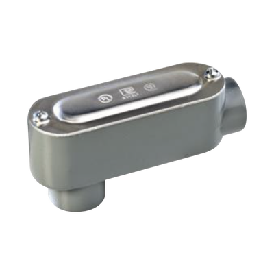 Caja oval roscada tipo LB de 1 1/2" (38.1mm) incluye tapa y tornillos. — RAWELT · SKU OLB-0078C