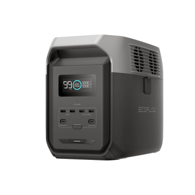 Estación de Energía Portátil Delta 3 1536Wh Litio LFP / 6 AC 1800 W (Max. 3600W) / 2 USB-C 100W / Capacidad para Aumentar Respaldo / Cargador de Coche 10A a 12.6V / Conectividad WiFi y Bluetooth (App) / Carga Solar 500W Max. — ECOFLOW · SKU EFD31500