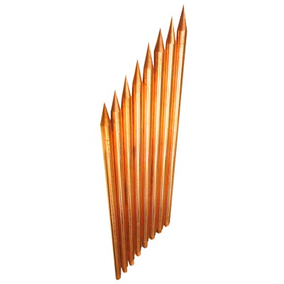 Varilla de Acero con Recubrimiento de Cobre Diámetro 1/2" de 3m de Largo — TOTAL GROUND · SKU TG-VAR-3012