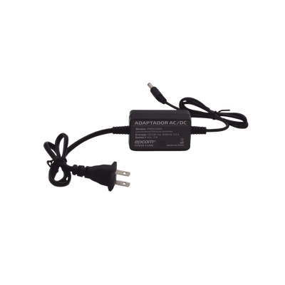 Adaptador 5 Vcc / 2A / UL / Voltaje de Entrada de 100-240 Vca / Para uso, solo en lectores biométricos de 5 Vcc de la marca ZK — EPCOM POWERLINE · SKU P5DC2AZK