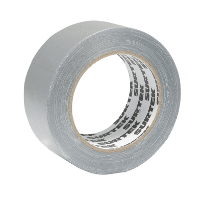 Cinta Gris para Ductos de 48 mm x 50 metros. — SURTEK · SKU SYS-138042