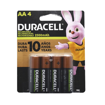 Batería Alcalina AA / DURACELL / 1.5 A No Recargable — SYSCOM PARTS · SKU MN1500B4
