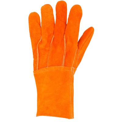 Guantes de Carnaza Largo/ Refuerzo en Palma / Resistente a Abrasión y Temperaturas Moderadas. — SURTEK · SKU SYS-GCAL
