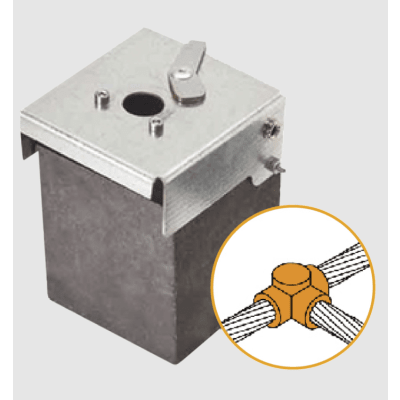Punta Pararrayo PDC Flash Captor 45 / Avance de Cebado 45 μs / Acero Inoxidable AISI 316L / Autónomo / Verificable In Situ — APLICACIONES TECNOLOGICAS · SKU ATW10/W10/TH