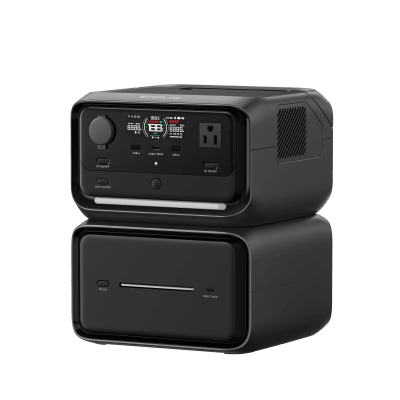 EcoFlow River 3 | Estación de Energía Portátil 858Wh Litio LFP / 2 AC 300 W (Max. 550W) / 1 USB-C 100W / 2 USB -A 12W / Cargador de Coche 8A a 12 o 24V / Conectividad WiFi y Bluetooth (App) / Carga Solar 110W Max. — ECOFLOW · SKU EFR3MAXPL