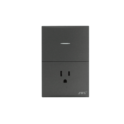 Placa con Interruptor Sencillo y 1 Toma  Corriente 10 -15 A 127 V  60 Hz. — JWJ · SKU JTL-G7744