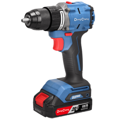 Rotomartillo / Taladro Inalámbrico de 20V sin Carbones, Broquero de 1/2", incluye 2 Baterías de 2.0 Ah, Cargador y Maletín — DONGCHENG · SKU DCJ-Z2060-IAM