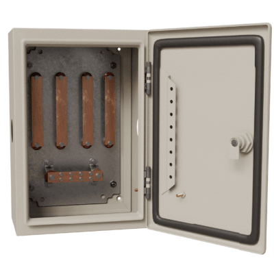 Gabinete de Distribución Eléctrica — TOTAL GROUND · SKU TG-BUE-4M