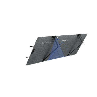 Módulo Solar Bifacial, Portátil y Flexible de 160W Recomendado para Estaciones Portátiles EcoFlow / Ajuste de Ángulo / Carga Eficiente / Incluye Cable XT60 a MC4 — ECOFLOW · SKU EFFOLD160LW