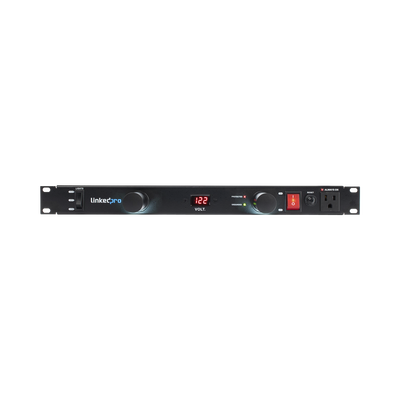 PDU para Distribución de Energía, Montaje en Rack, 11 salidas, Instalación Horizontal, de 19in, 1U, 15 Amp, 120 Vca, Con Indicador Led Y Display  — LINKEDPRO BY EPCOM · SKU LP-PDU-11DP