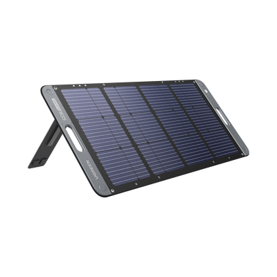Panel Solar Plegable 100W / Recomendado para el Power Station Portable de 600W UGREEN /  Alta Eficiencia de Conversión / Alineación Inteligente de la Luz Solar / Resistente Al Agua Y Duradero / Incluye Cable XT60 Macho a Macho 2m. · SKU 15113