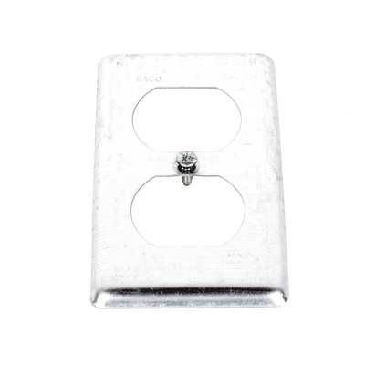 Tapa Metálica 4"X2"/ Para tomacorriente Duplex. — RACO · SKU HUB-864