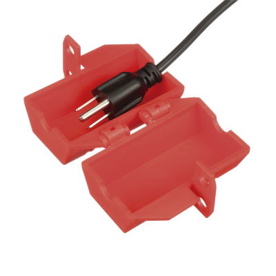 Dispositivo de Bloqueo LOTO para Enchufes de 120 Vca, Fabricado con Polipropileno, Color Rojo — PANDUIT · SKU PSL-CL110