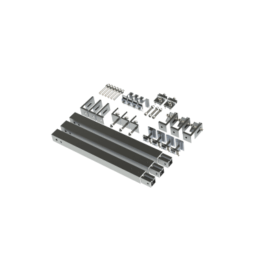 Caja de accesorios de aluminio  anodizado para montaje VEKTOR8R3M , arreglo 1X4 para techo — EPCOM POWERLINE · SKU EPLAMO011X3ST