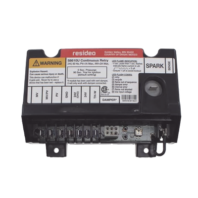 Módulo de encendido de piloto intermitente universal — HONEYWELL HOME RESIDEO · SKU S8610U3009/U