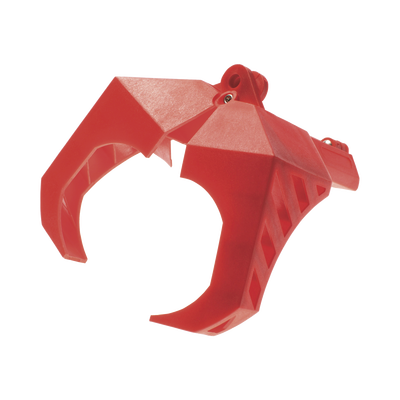 Dispositivo de Bloqueo LOTO para Válvulas de Bola, Para Diámetros de de 1.5 a 2" y Longitud de Mango Hasta 7.5", Color Rojo — PANDUIT · SKU PSL-1058