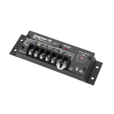 Tempocontrolador Solar para Iluminación de Luz Mercurial, Estaciones de Autobús y Señalamientos 10 A, 24 Vcc. — MORNINGSTAR · SKU SL-10L-24V