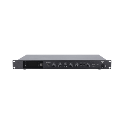 Amplificador de Audio | 1 canal | 350 W | Sistema 100V y Baja Impedancia | 4 Entradas de Micrófono Balanceadas | Bluetooth | USB | SD | FM | Montaje en Rack — EPCOM PROAUDIO · SKU EP-B350DTB