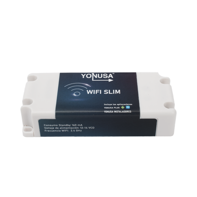 Modulo WIFI SLIM para uso en Energizadores YONUSA / Aplicación sin costo / Botón de Pánico · SKU TARJET-WIFI-SLIM