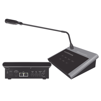 Microfono Remoto de 4 Zonas Para Sistema de Voceo | Compatible Con Amplificadores SF4240UC y SF2240UC — EPCOM PROAUDIO · SKU SF-214B