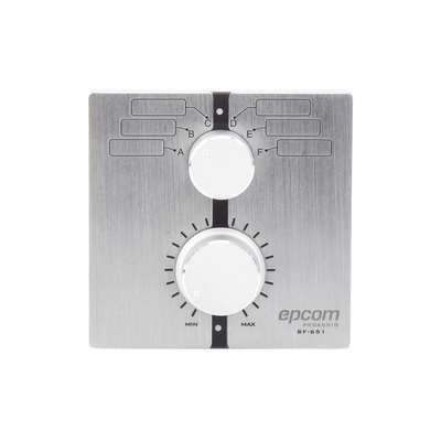 Control de  Volumen Remoto con Selector de Canales | Compatible con Amplificador SF2240UC - SF4240UC — EPCOM PROAUDIO · SKU SF-651
