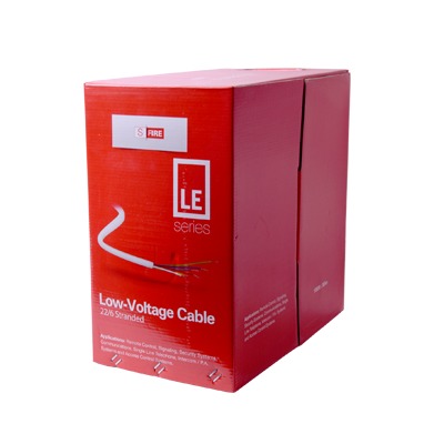 Bobina de 305 Metros (1000 Pies) / Cable de CCA / 6 x 22 AWG / Tipo Aluminio Revestido de Cobre / Aplicaciones en Control de Acceso / Alarmas de Intrusión/Control de Acceso / Automatización / Interfonos y TV Porteros — SFIRE · SKU SF-22-06-LE