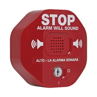 Alarma Multifunción Serie Exit Stopper® Para Proteger Una Puerta (incluye contacto magnético) — STI · SKU STI-6400