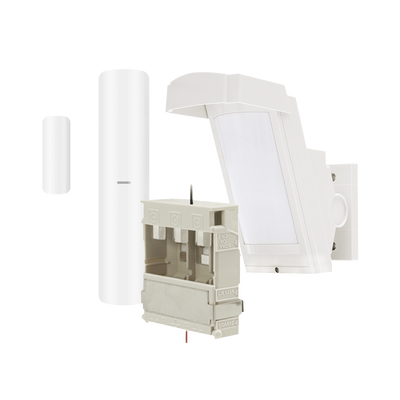Detector de Movimiento PIR Antimascara / 100% Exterior /  Inalámbrico / Hasta 12 metros a 85°; de cobertura/ Instalación a 3 metros / Incluye transmisor DS-PDMC-EG2-WB(B) para paneles AXPRO — OPTEX · SKU HX40-RAM-W-HKV