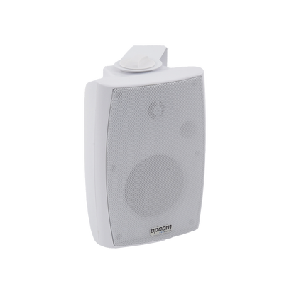 Altavoz de Pared de 2 vías | Woofer 4in + 1.5in | 2.5W - 20W | Para Sistemas 70/100V y 8 ohms | Material ABS | Rejilla y Bracket de Metal | Color Blanco — EPCOM PROAUDIO · SKU SF-774HW