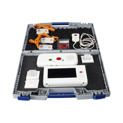 Maletín Funcional Demo de Hospital / Sistema de Llamada Paciente Enfermera IP con Terminales IP y Periféricos — IBERNEX · SKU NX0654