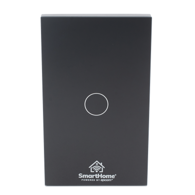 (Wifi) Apagador switch inalámbrico WIFI, control de 1 regreso de carga, 110V — SMARTHOME BY EPCOM · SKU SHS411W