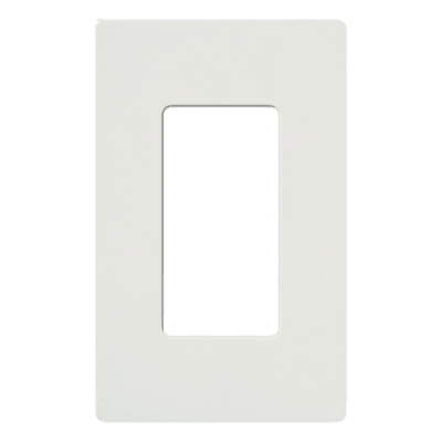 Tapa Color Blanco para interruptor o dimmer Lutron, 1 gang, limpio y moderno — LUTRON ELECTRONICS · SKU CW1WH