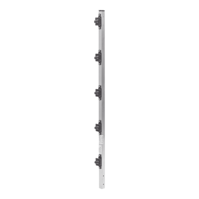 Poste de Paso de 1m para Cerca Electrificada de PTR Cuadrado de Aluminio de 1" de lado con 5 Aisladores Instalados. — EPCOM INDUSTRIAL · SKU SYS-POST-2-R2