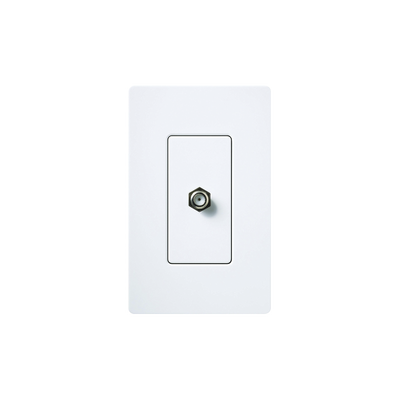 Adaptador de cable coaxial, de pared para cable de TV. — LUTRON ELECTRONICS · SKU CACJWH