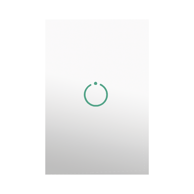 (ZWAVE) Interruptor On/Off panel táctil touch inalámbrico Zwave Plus 1 boton. No requiere cable neutro, Compatible con Hubitat HC8, Álula  M2M, otros  — SMARTHOME BY EPCOM · SKU MHS511SL