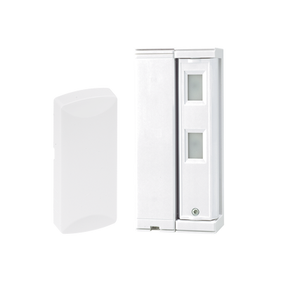 Sensor de Movimiento  Inalambrico/ Tipo Cortina / Ajuste de detección 2m o 5m / 100% Exterior / Inalámbrico / Incluye transmisor SFWST232 para paneles Honeywell / Proteja fachadas, puertas, ventanas, balcones y mas! — OPTEX · SKU FTN-R-HW