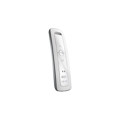 Control remoto 2 canales para motores de persiana Somfy con señal inalámbrica, instrucciones: sube, baja y detener, con posición favorita programada. — SOMFY · SKU SITUO2RTSPURE