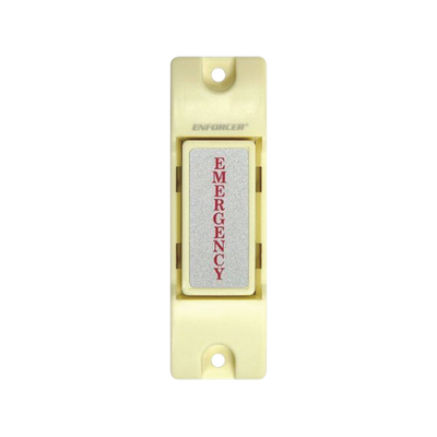 Botón de Emergencia / Botón de Pánico /  Ideal como botón de pánico / Montaje de Superficie / Relevador NC/NO Momentáneo /  Uso con Sirenas y Estrobos / Ideal para Control de Acceso — ENFORCER SECOLARM · SKU SS-075CQ