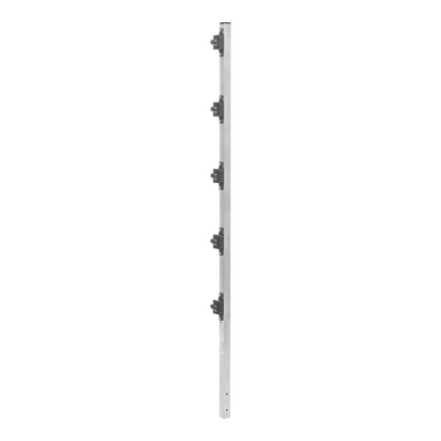 Poste de Paso de 1.2m para Cerca Electrificada de PTR Cuadrado de Aluminio de 1" de lado con 5 Aisladores Instalados. — EPCOM INDUSTRIAL · SKU SYS-POST-2