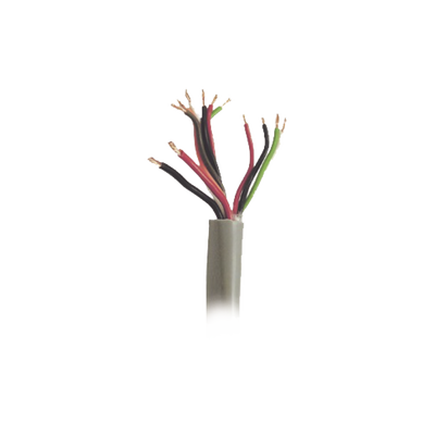 Bobina de Cable de 500 Metros (1640 Pies) / Color Gris / Sistemas de Alarmas de Intrusión y Control de Acceso / 5 Pares Calibre 22 / 1 Par Calibre 18 / Intemperie — VIAKON · SKU COMPOSITE-CBL/500