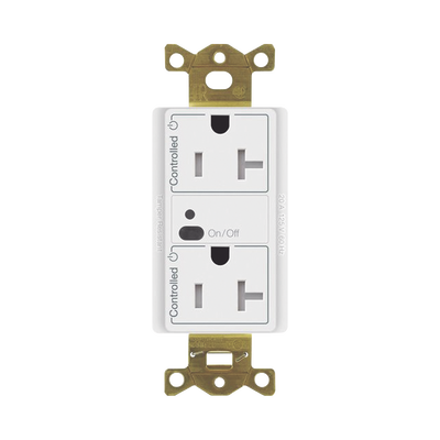 Receptáculo inalámbrico Lutron VIVE / 20 A, control inteligente en los 2 conectores. — LUTRON ELECTRONICS · SKU CAR2S20DTRWH