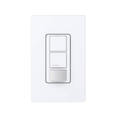 (XCT) Apagador doble con sensor de presencia, ideal para salas de entretenimiento, conferencia, etc. — LUTRON ELECTRONICS · SKU MSOPS6DDVWH