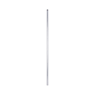 Poste de esquina fabricado en tubo galvanizado con 5 perforaciones para aisladores. — YONUSA · SKU FENCEPOST
