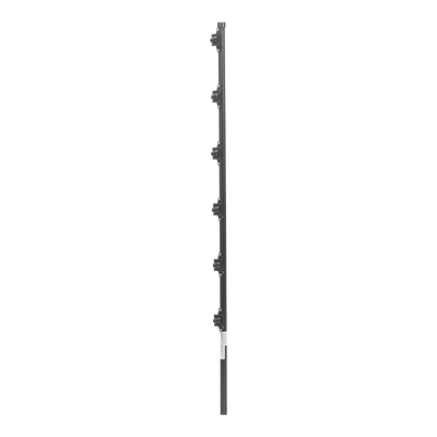 Poste con 6 Aisladores de PASO  para Cerca Electrificada. Tubo Galva. de 1.4m, cal. 18 de 1" Diam. + Pintura Negra. — EPCOM INDUSTRIAL · SKU SYS-POST-10B