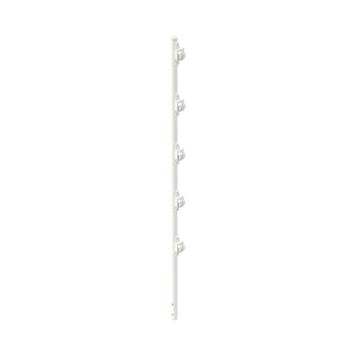 Poste con 5 Aisladores de PASO  para Cerca Electrificada. Tubo Galvanizado de 1.2m, cal. 18 de 1" Diam. + Pintura Blanca Aplicación en Polvo. — EPCOM INDUSTRIAL · SKU SYS-POST-3W