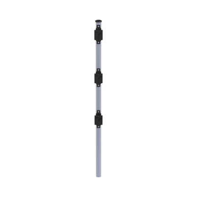 Poste de Paso de 0.75m para Cerca Electrificada. Tubo Galvanizado cal. 18 de 1"Diam. con Tapón y 3 Aisladores Instalados. — EPCOM INDUSTRIAL · SKU SYS-POST-7