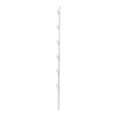 Poste con 6 Aisladores de PASO  para Cerca Electrificada. Tubo Galva. de 1.4m, cal. 18 de 1" Diam. + Pintura Blanca. — EPCOM INDUSTRIAL · SKU SYS-POST-10W