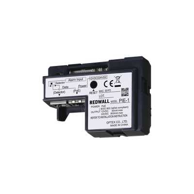 CODIFICADOR POE IP para las series REDWALL SIP, REDSCAN (RLS3060), REDBEAM  — OPTEX · SKU PIE1