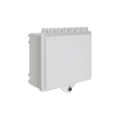 Gabinete de Policarbonato Blanco Súper Resistente, para Uso en Interior o Exterior, Cerradura con Llave — STI · SKU STI-7520-OW